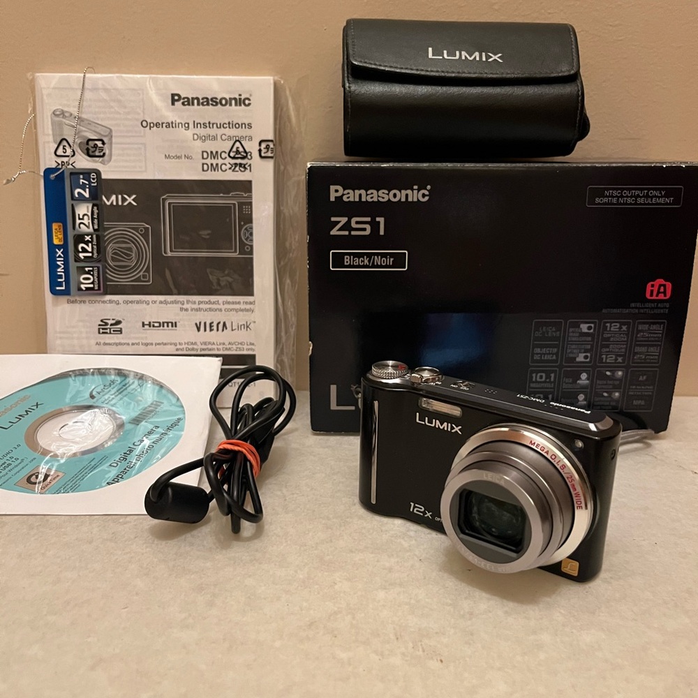 Panasonic LUMIX DMC-ZS1-BLACK-10.1 MP-Digital Camera